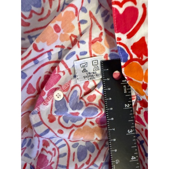 Sync by Unionbay Aloha Hawaiian Button Up Shirt Size S Paisley Floral Print - Picture 4 of 7